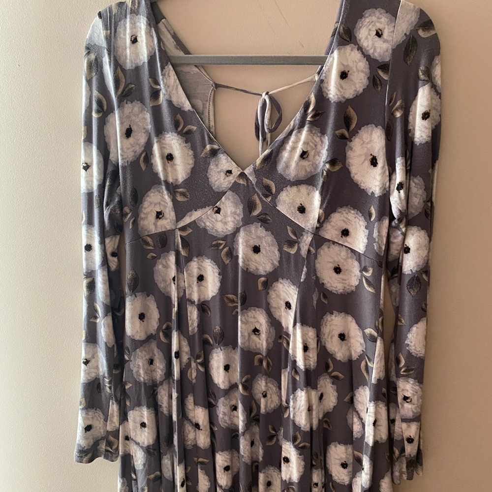 Long sleeved mini dress